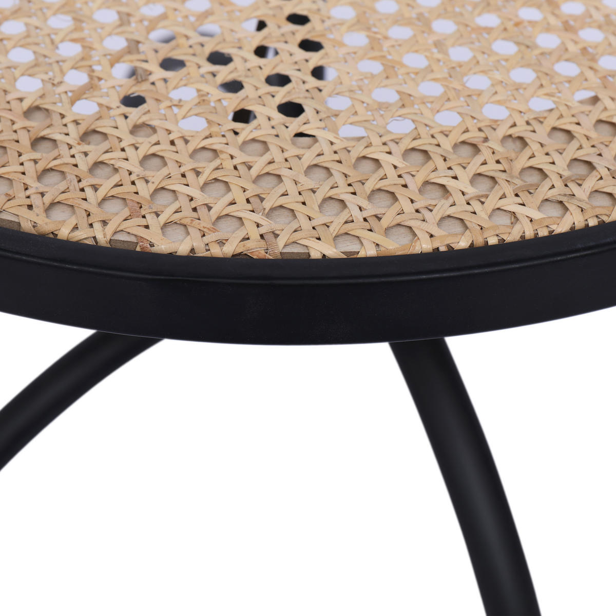 BEISTELLTISCH Rund Schwarz 45 x 45 x 41.5 cm - Schwarz, Holz (45/45/41.5cm) - Nordlys