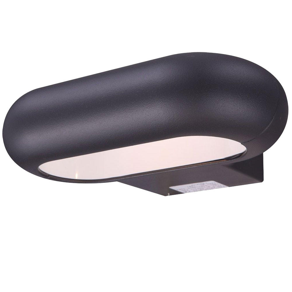 LED AUSSEN-WANDLEUCHTE RINAH Grau Aluminium - Grau, Glas (22/5.6/15.7cm) - Globo Lighting