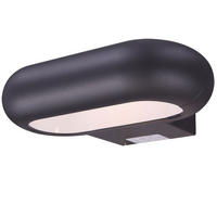 LED AUSSEN-WANDLEUCHTE RINAH Grau Aluminium - Grau, Glas (22/5.6/15.7cm) - Globo Lighting