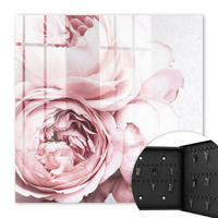 SCHLÜSSELBOX Schwarz 30x30 cm- Türöffnung nach rechts - Pinke Schönheit - Pink, Metall (30/30/5cm) - TULUP