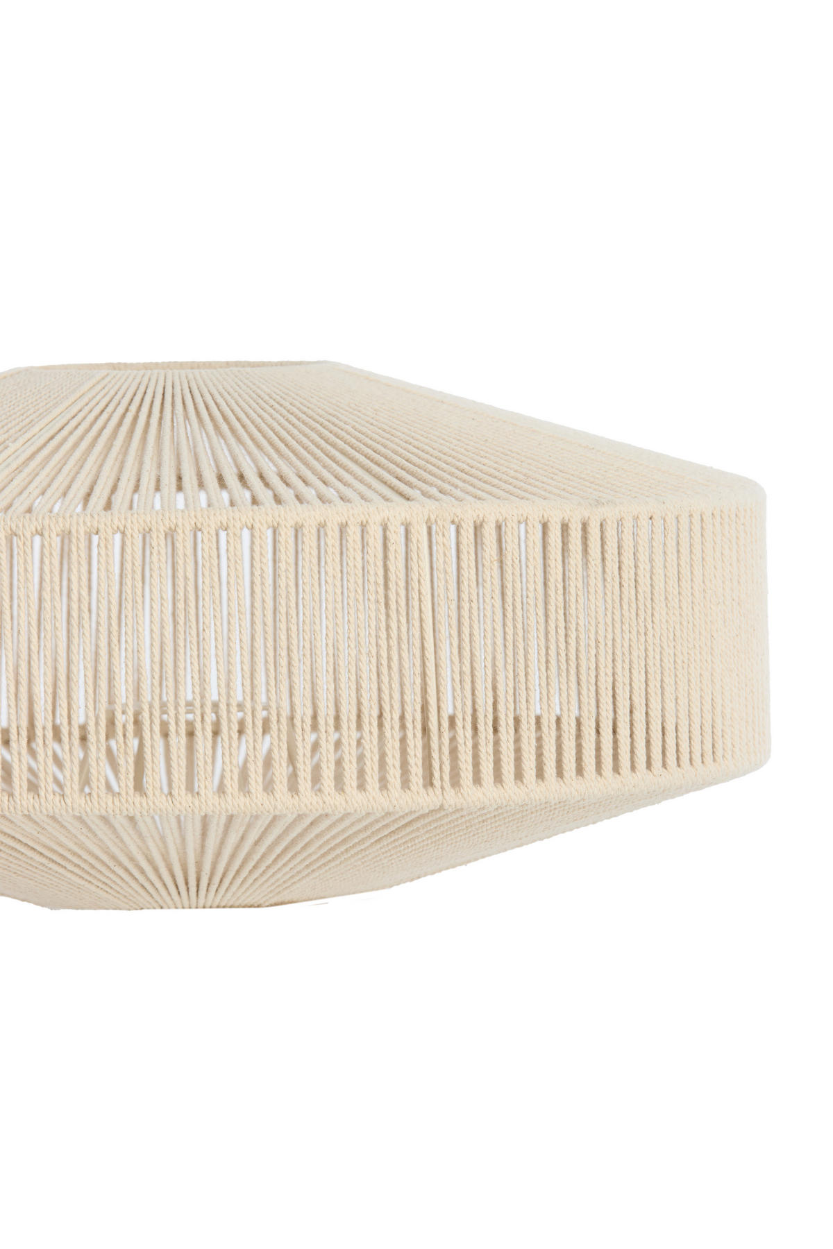 LAMPENSCHIRM Biljana Weiß Ø31/16 cm - Weiß, Textil (31/31/16cm) - Light & Living