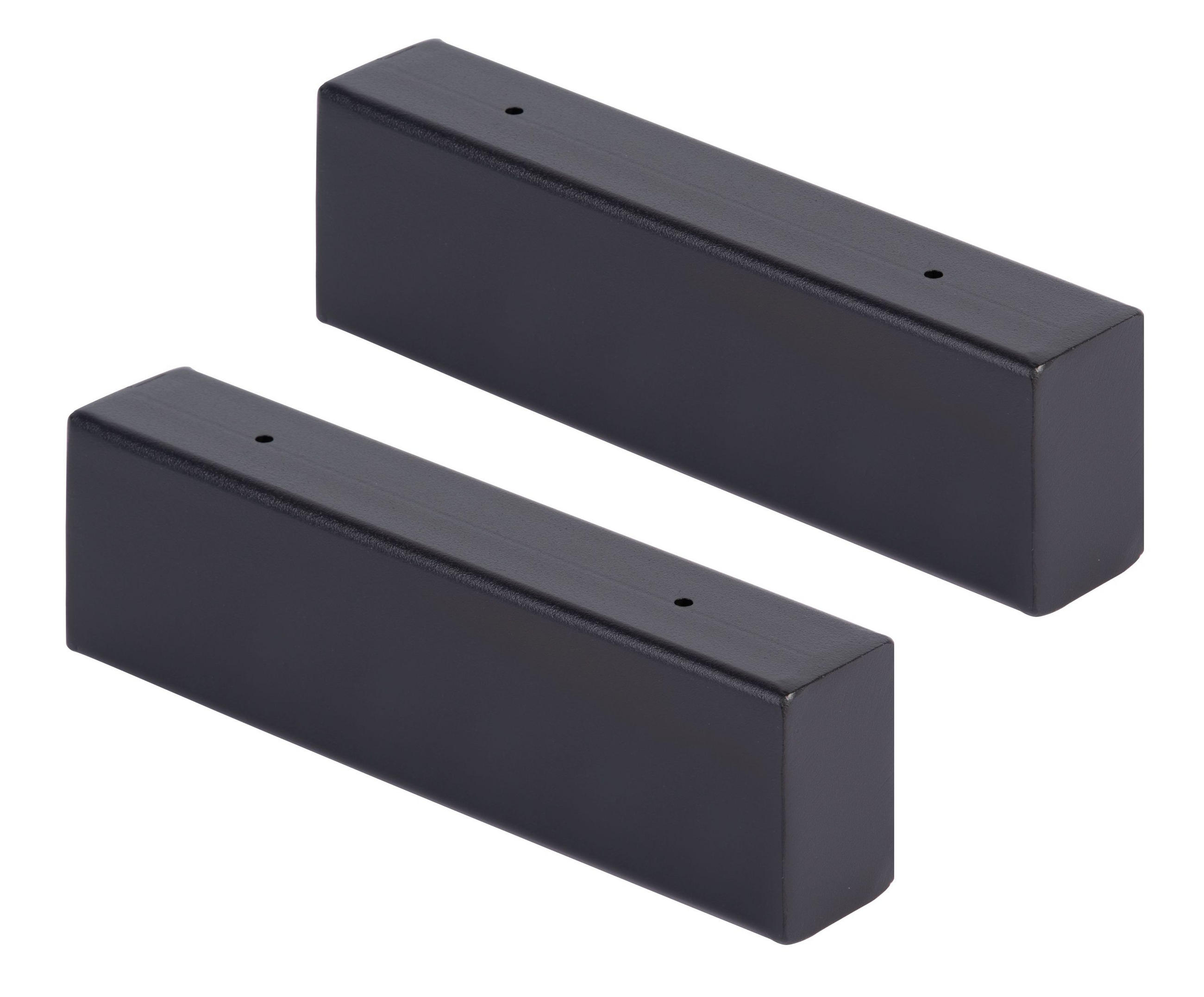 REGALTRÄGER als 2er Set Mona, Stahl in verschiedenen Trendfarben und Größen - Schwarz, Metall (4/6/30cm) - Alberts