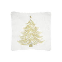 WEIHNACHTSKISSEN Klaus 45/45 cm - Weiß, Textil (45/45cm)