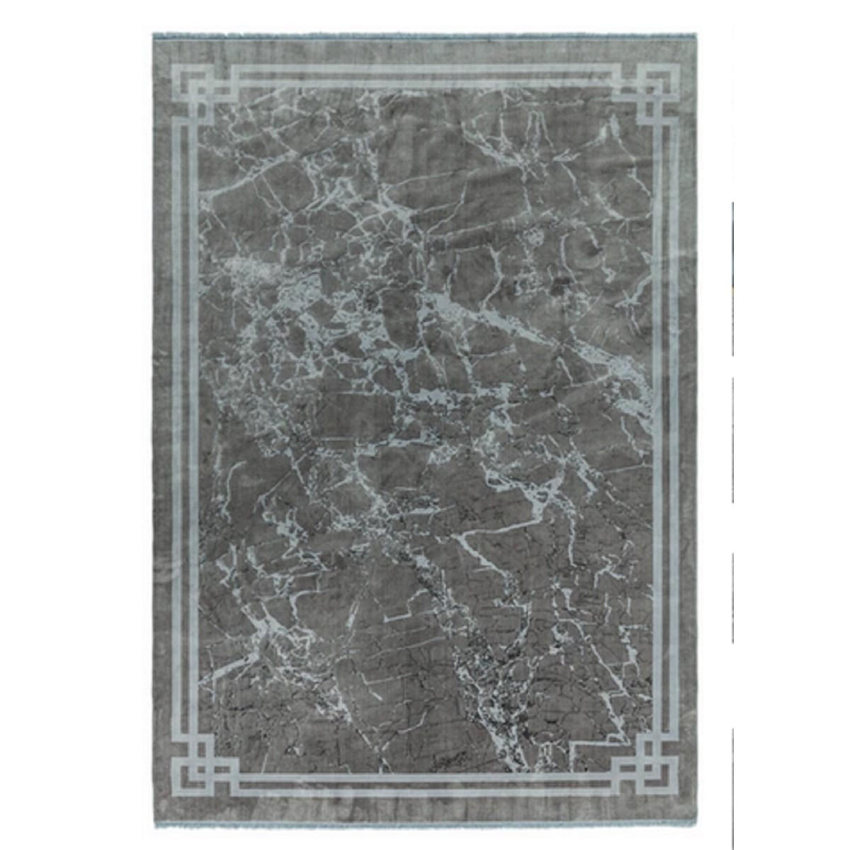 TEPPICH Moderner RAYA BORDER Grau 160 x 230 cm - Grau, Textil (160/230cm) - Novatrend