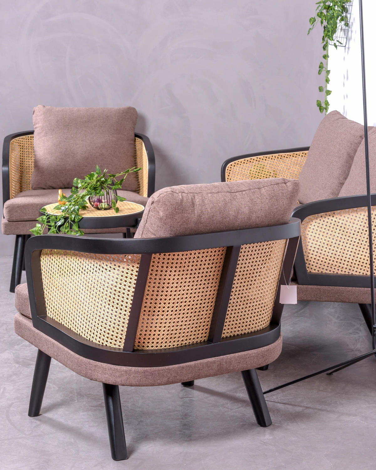 SESSEL Baumwolle Schwarz - Schwarz, Naturmaterialien (75/86/78cm) - Nest Dream