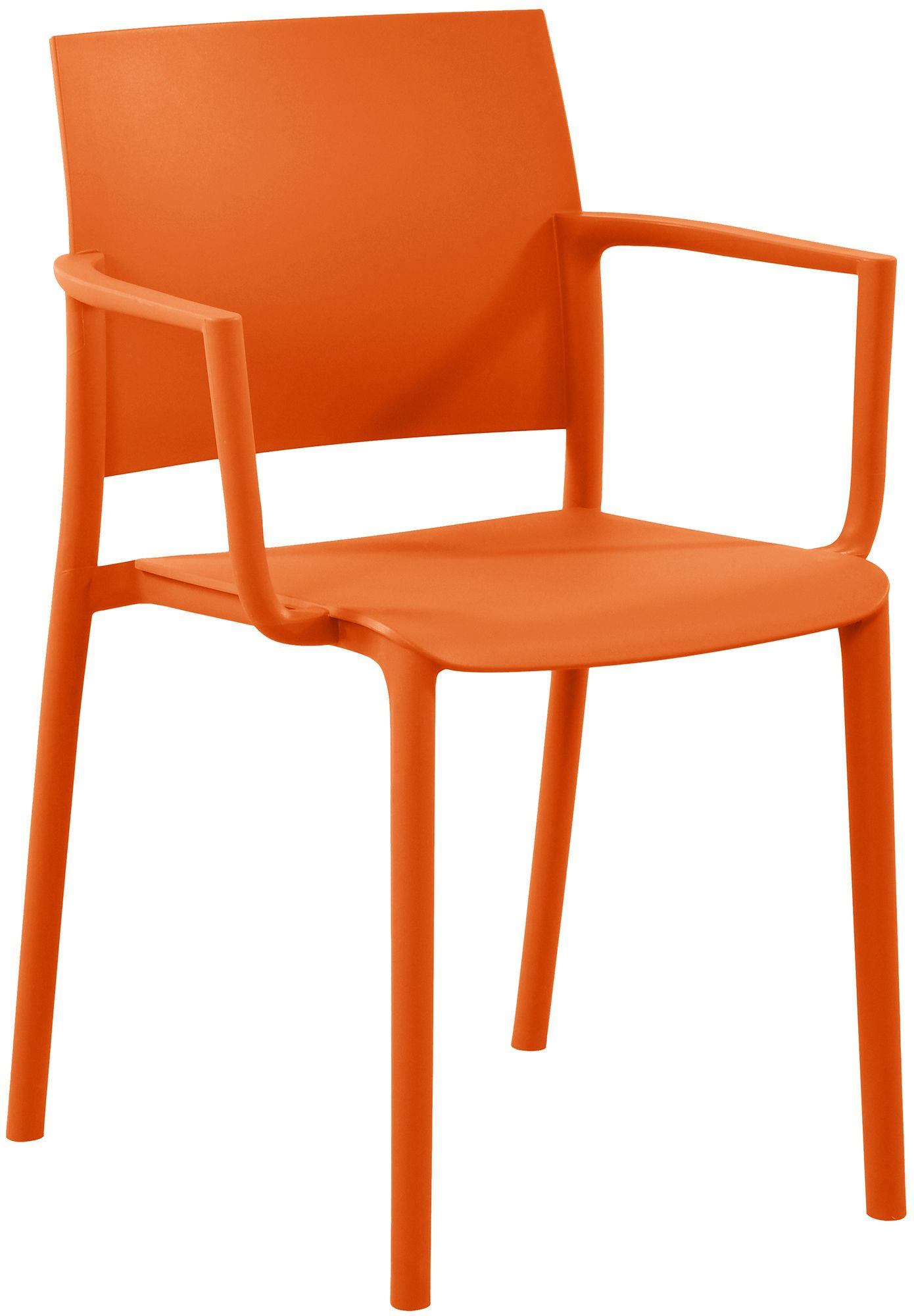 GARTENSTUHL Kunststoff Orange - Orange, Kunststoff (57/81/52cm) - CLP