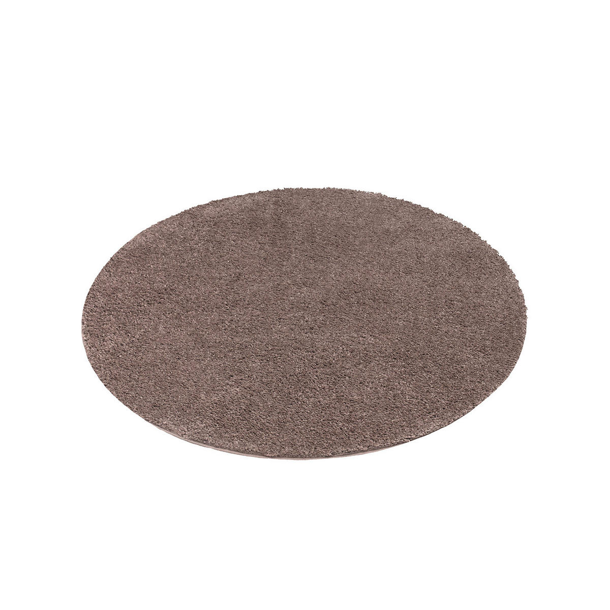 HOCHFLOR-TEPPICH City Shaggy 500 Braun 160 cm Rund - Braun, Textil (160/160cm) - carpet city