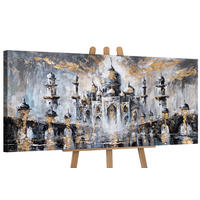 GEMÄLDE Sanftes Glühen auf Keilrahmen 115x50 cm - Multicolor, Holz (115/50cm) - YS-art gallery