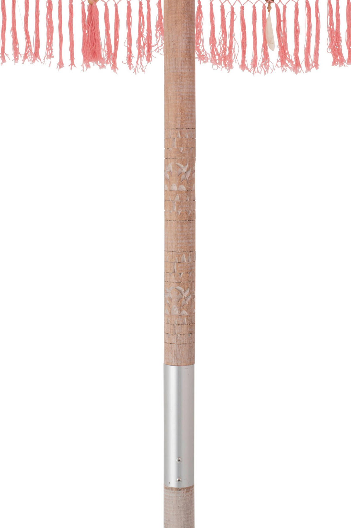SONNENSCHIRM BOBBI Rosa - Pink, Holz (200/200cm) - J-Line