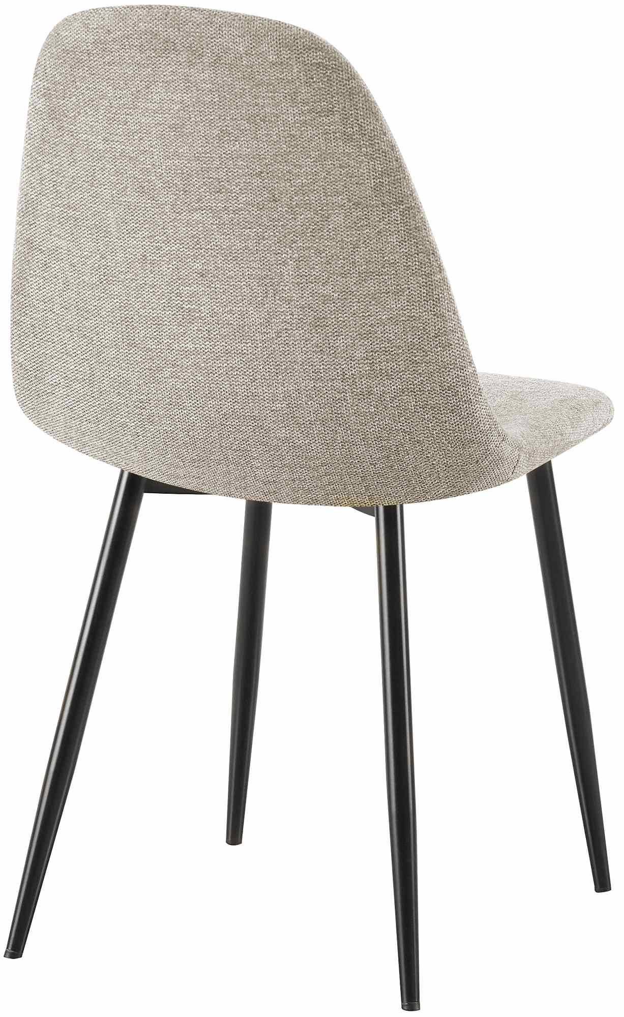 STUHL Stoff Creme - Creme/Schwarz, Textil/Metall (44/88/51cm) - CLP