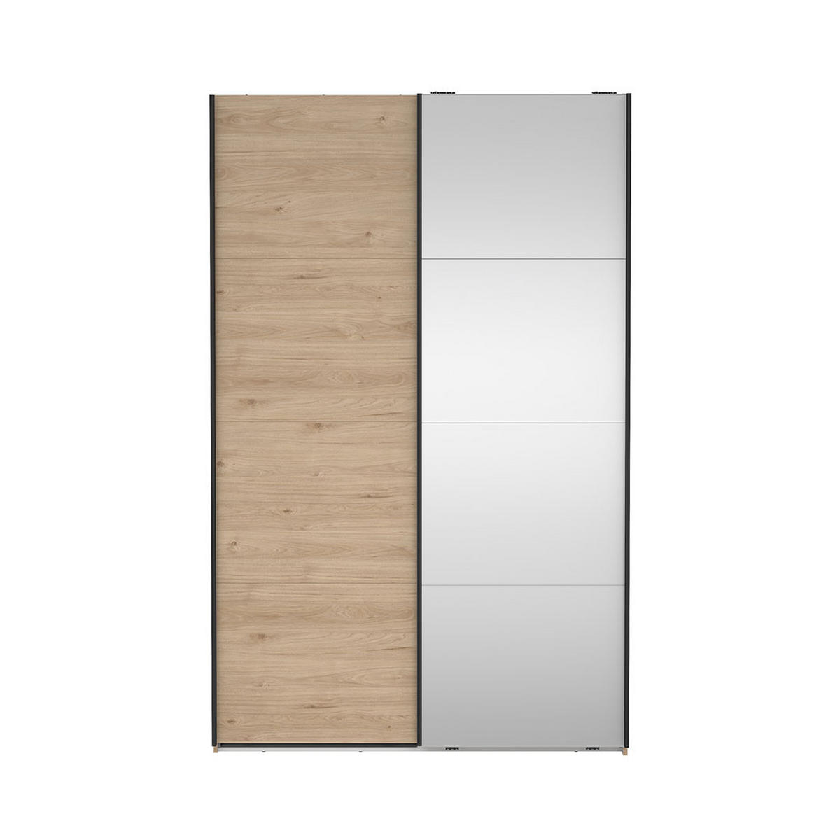 SCHIEBETÜRENSCHRANK, Bergamo, Eiche, Holzwerkstoff, 139 x 67 x 221 cm - Eichefarben, Holzwerkstoff (139/221/67cm) - ebuy24