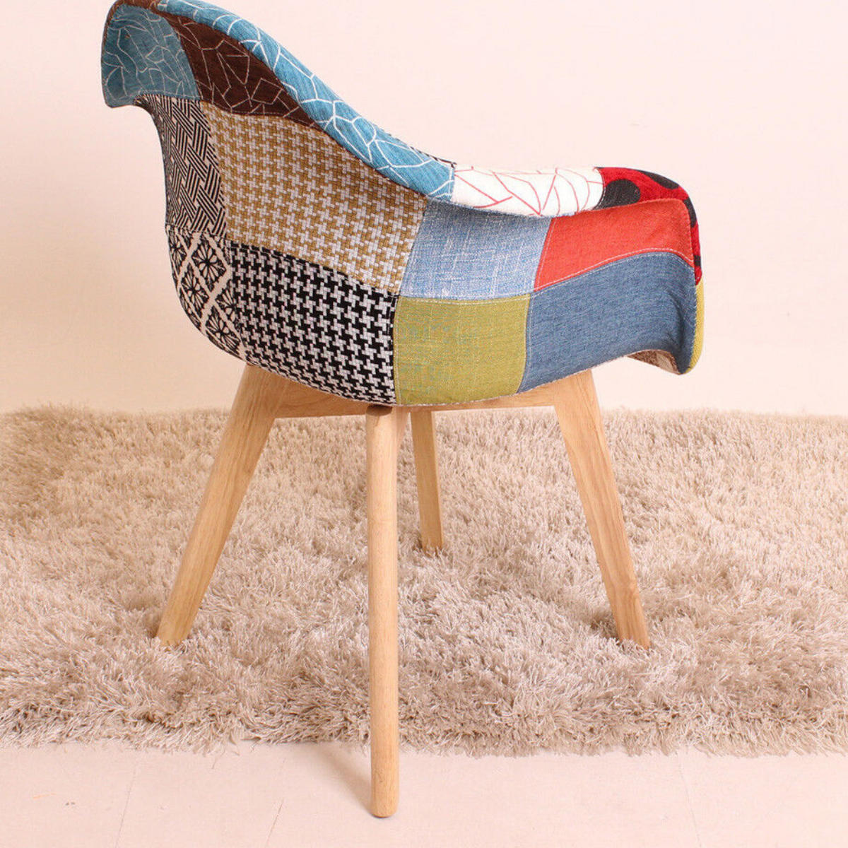 ESSZIMMERSTUHL Stoff 2-teilig Mehrfarbig - Multicolor, Holz (63/83/50cm) - Life Interiors