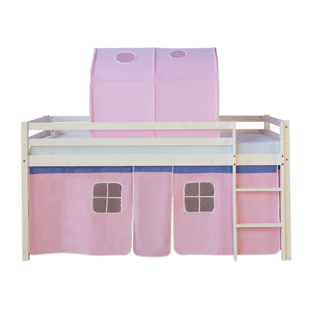 HOCHBETT 90/200 cm Rosa - Weiß/Rosa, Holz - Homestyle4u