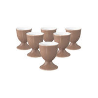 EIERBECHER Liberty Pure Colors Cocoa Brown ø 4,9 cm 6er Set - Braun, Keramik (4.9/6.4/4.9cm) - Seltmann Weiden