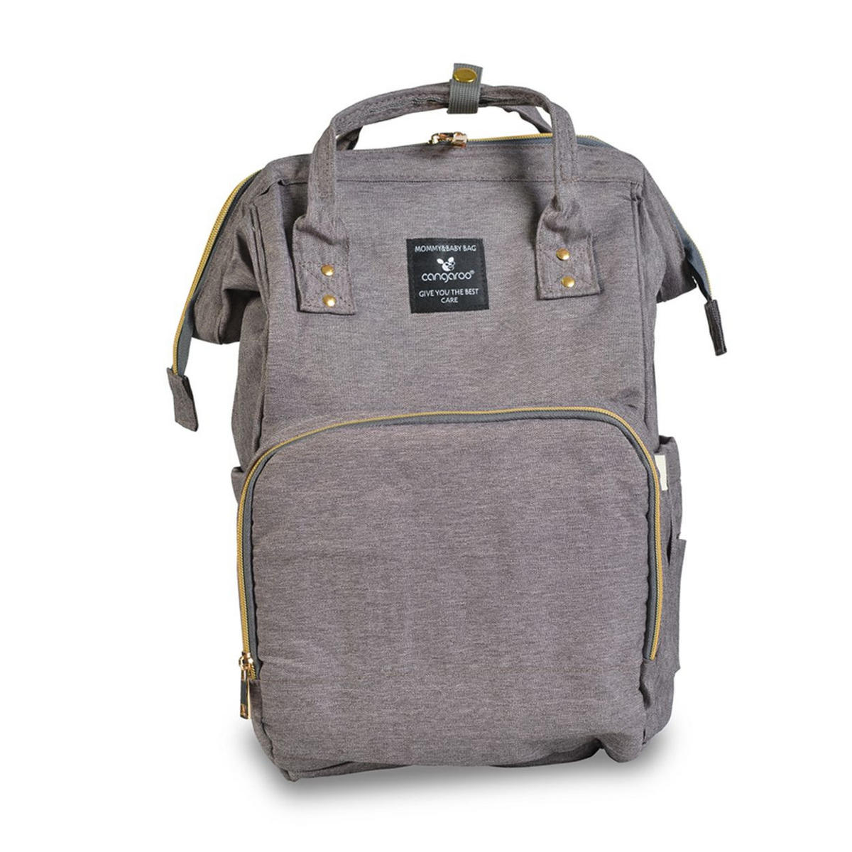 KINDERWAGENTASCHE Amelia grau 2-in-1 Funktion, als Rucksack nutzbar, Thermofächer für Babyflaschen - Grau, Textil (15/42/25cm) - Cangaroo