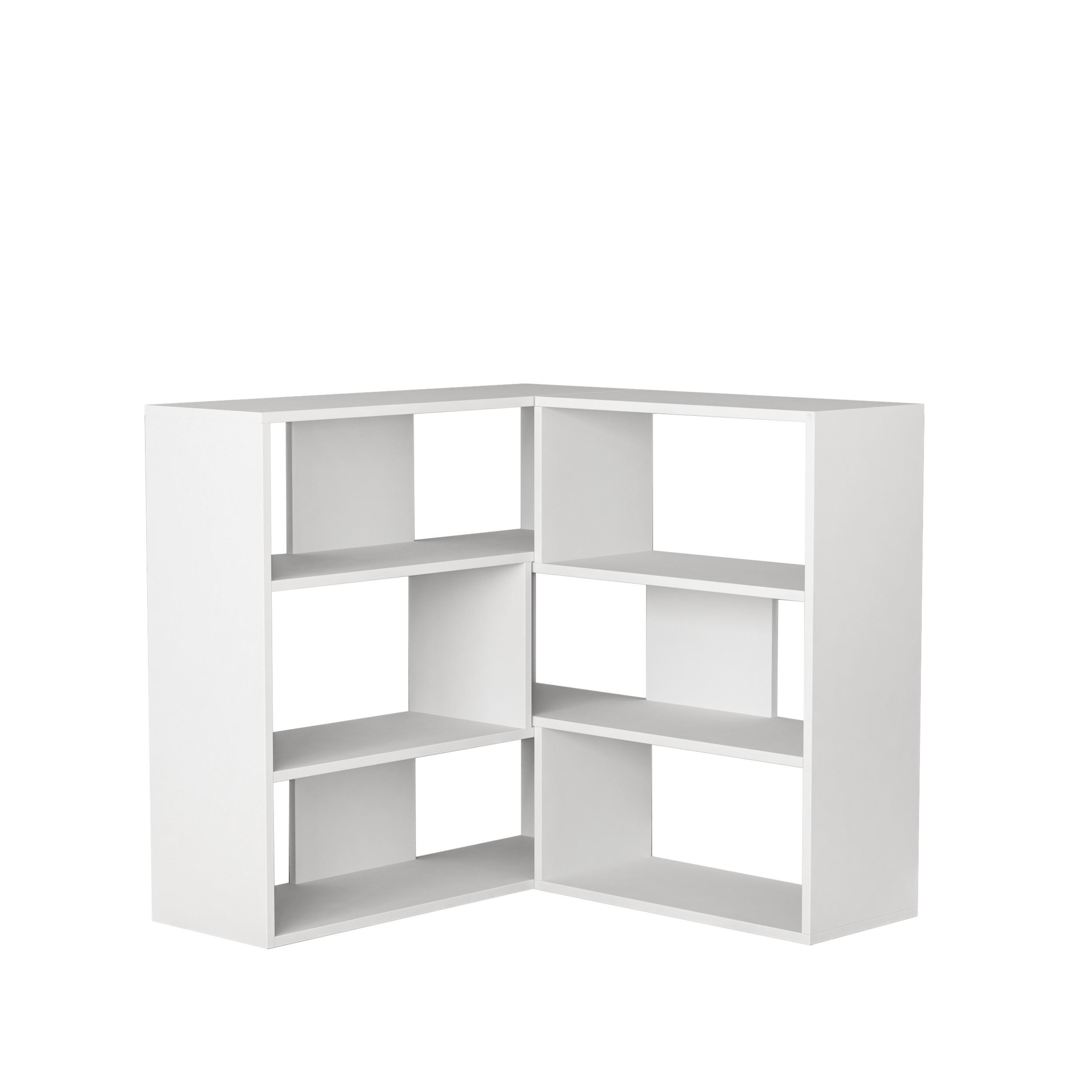 Decortie Bücherregal Weiß 157.5x89x30 cm