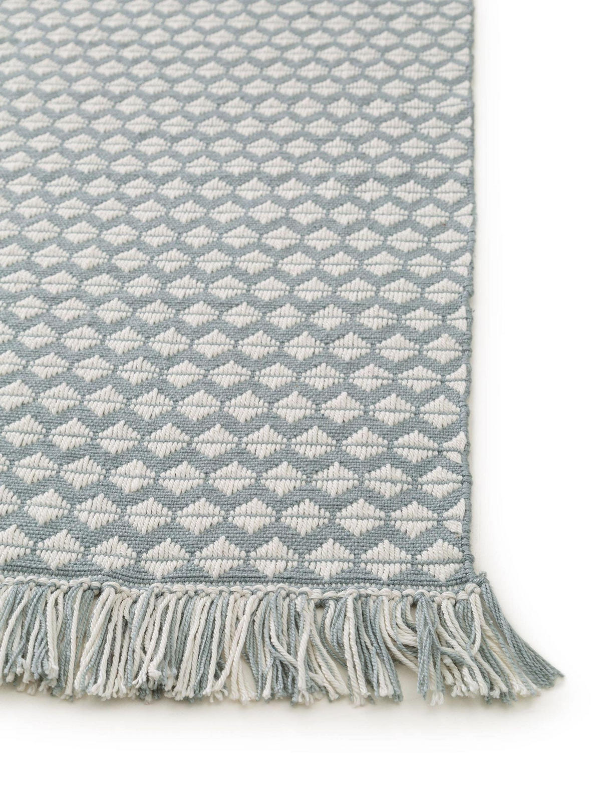 TEPPICH aus recyceltem Material Morty Blau 160x230 cm - Blau, Textil (160/1cm) - KUNSTLOFT