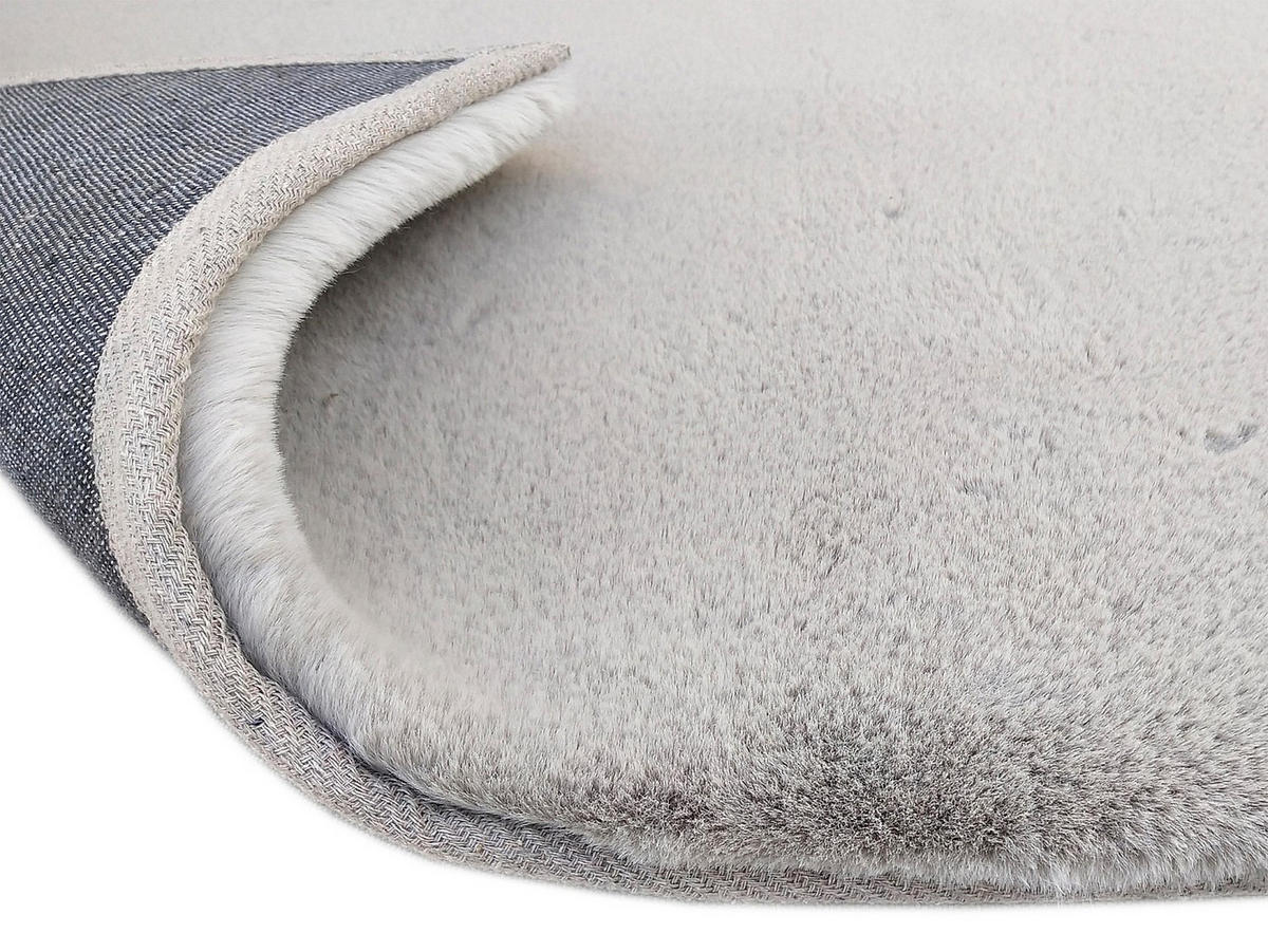 WOHNZIMMERTEPPICH - 230 cm x 160 cm - stoff - hellgrau Bunny - Hellgrau, Textil (230/160cm) - Vente-Unique