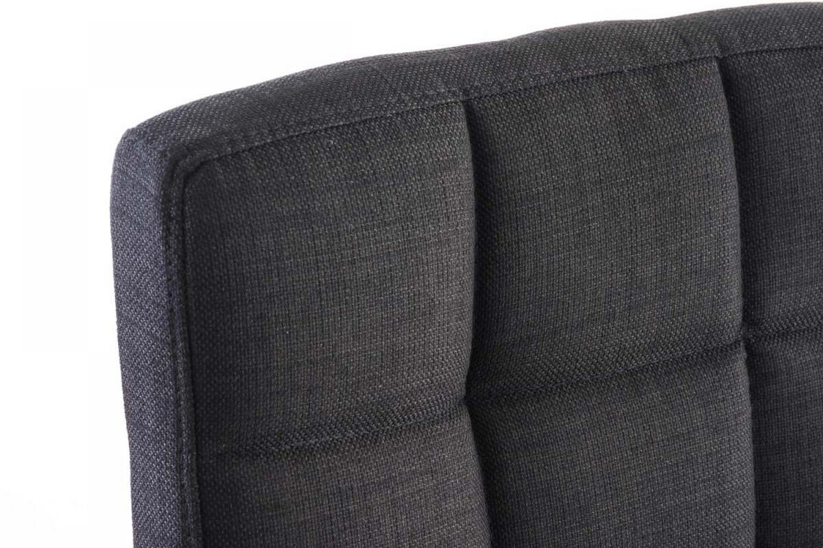 DREHSTUHL Stoff schwarz - Chromfarben/Schwarz, Textil/Metall (54/92/59cm) - CLP