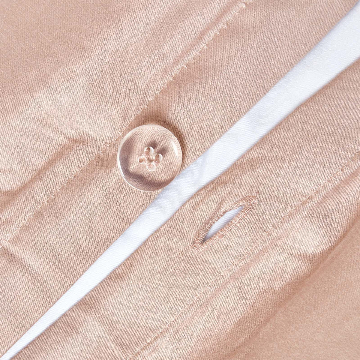 BETTWÄSCHE Premium, Ägyptische Baumwolle, Fadendichte 1000 - Beige, Textil (260/220cm) - Homescapes