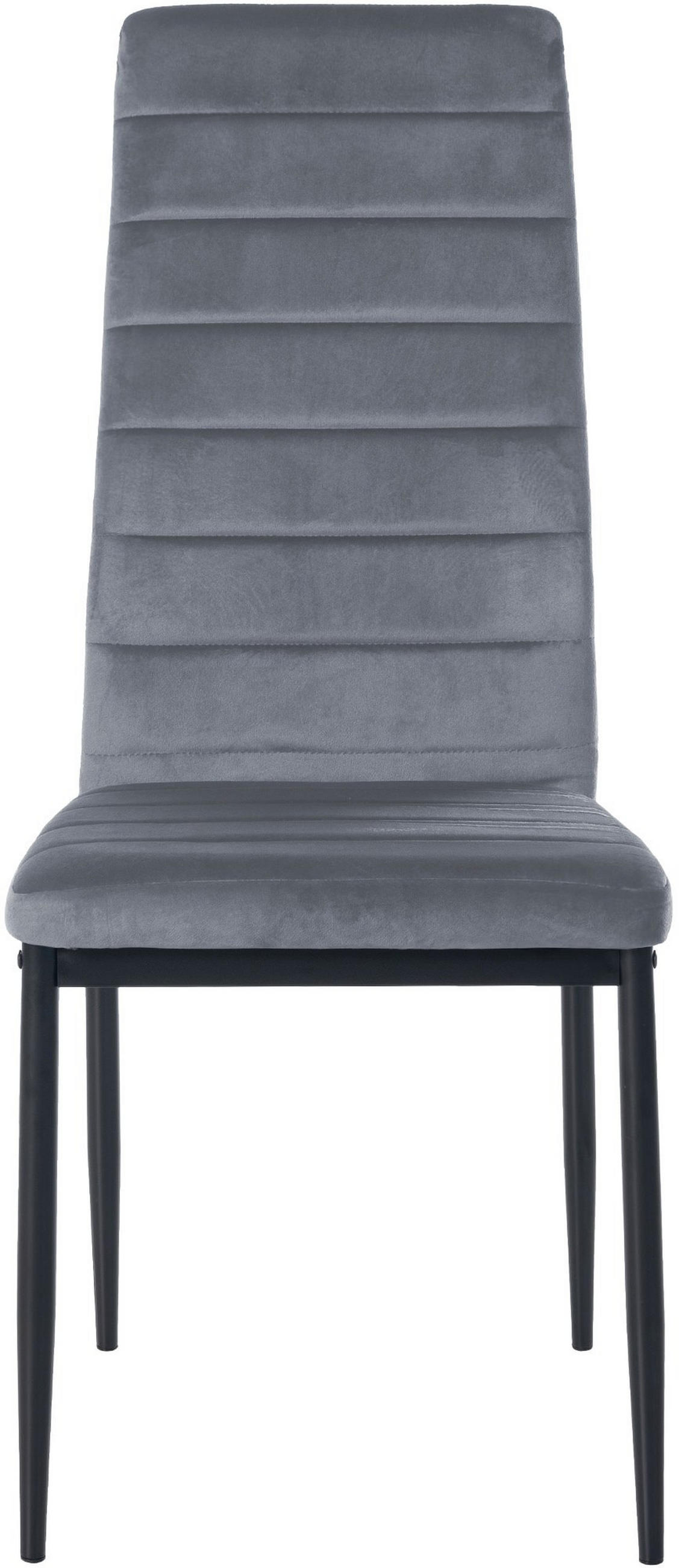 ESSZIMMERSTÜHLE Mayfair 4er Set 99x41,5x40 cm hellgrau - Hellgrau, Leder (41.5/99/40cm) - furnicato