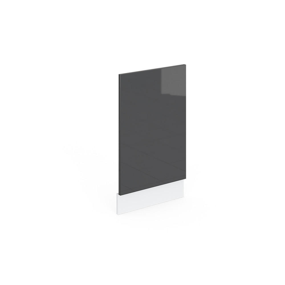 FRONTBLENDE R-Line Anthrazit Hochglanz 45 cm ohne AP - Schwarz Hochglanz/Anthrazit, Holzwerkstoff (45/57.2/1.6cm) - Vicco