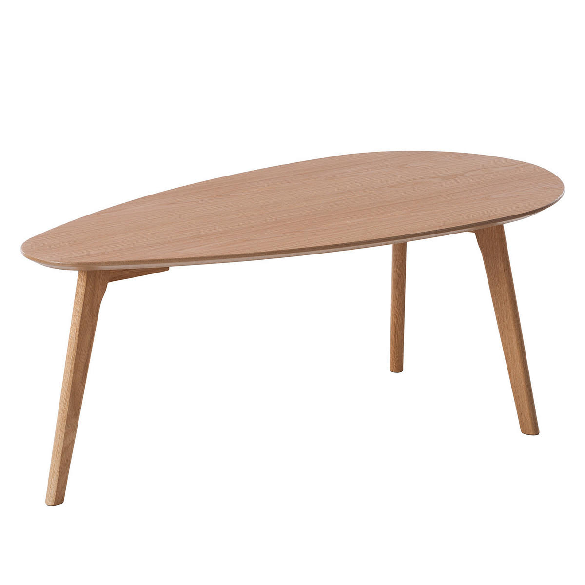 COUCHTISCH-SET - 2-teilig - Eiche teilmassiv - Eichefarben, Holz/Holzwerkstoff (50/100/40cm) - home24