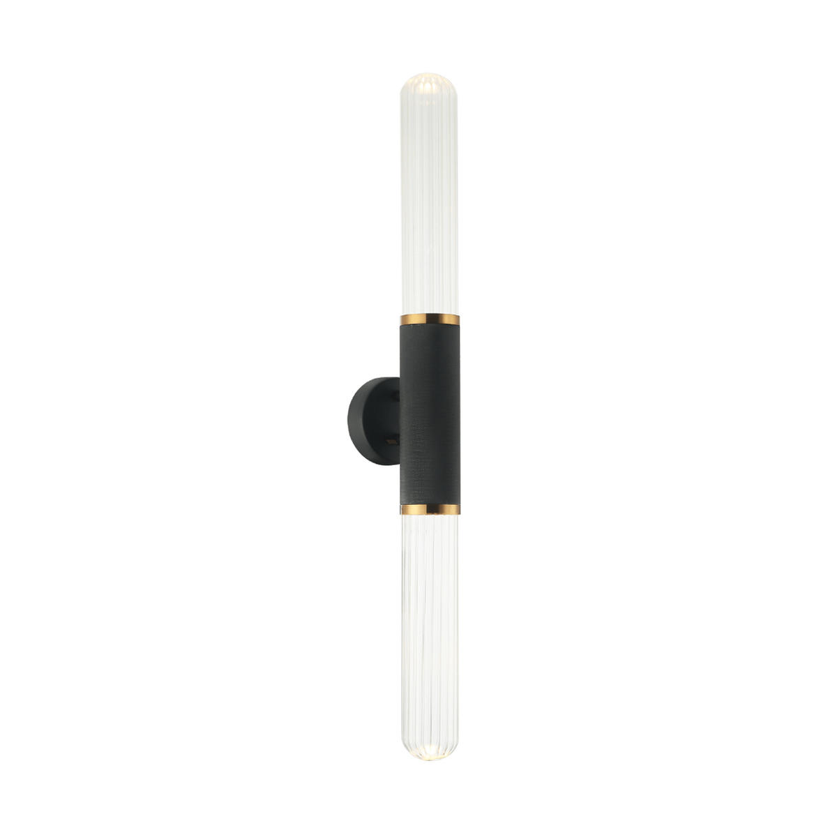 WANDLEUCHTE Hita, Schwarz, 74cm - Schwarz, Glas (12/74/74cm) - KOSILUM