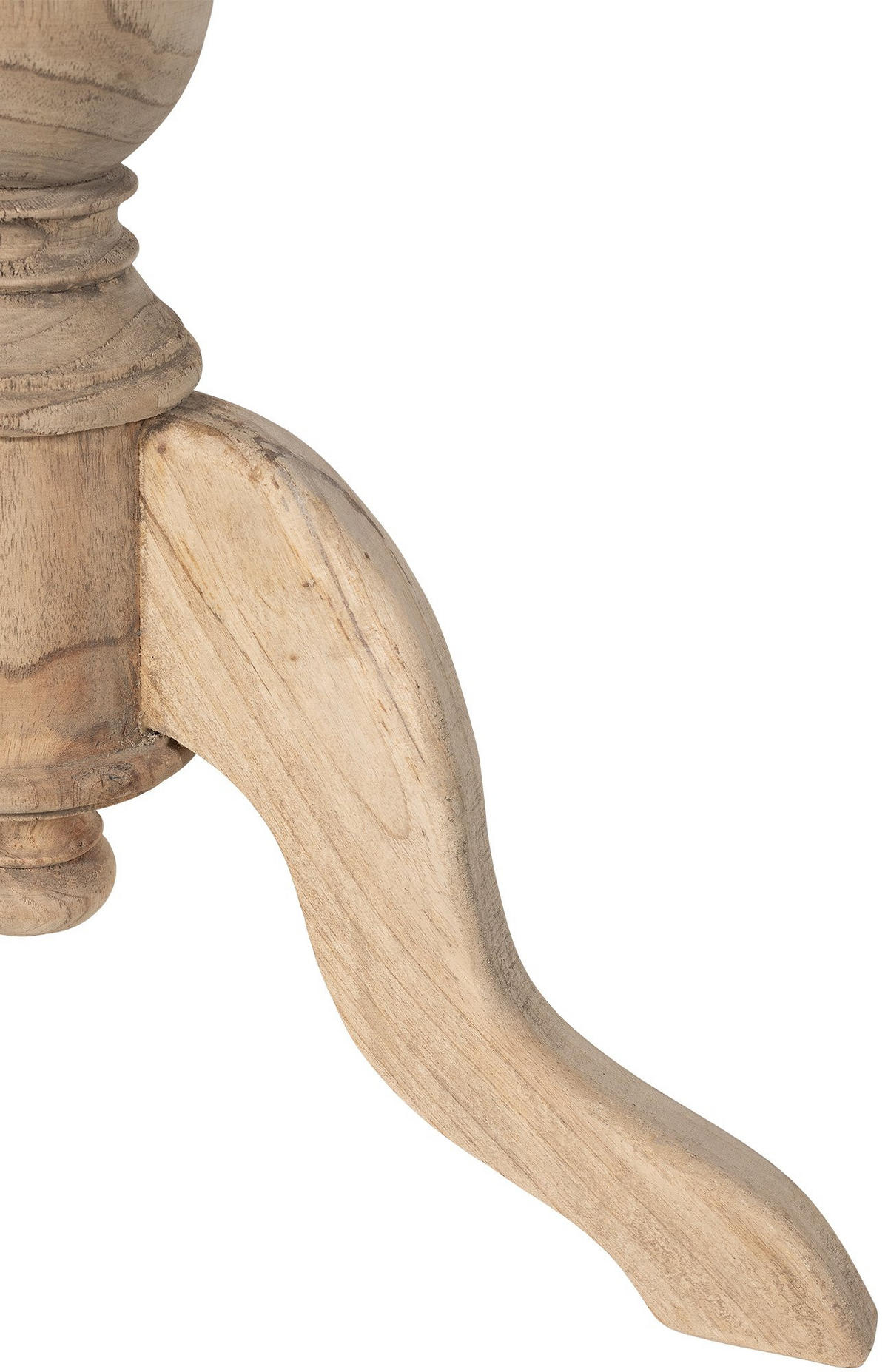 BEISTELLTISCH rund 50 cm Holz Natura - Eukalyptusholzfarben, Holz (50/50/64cm) - CLP