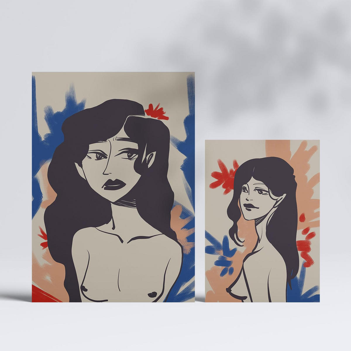 POSTER Set Mit 6 Faszinierende Schönheit In Weibliche A3 & A4 Rahmenlos - Klar, Papier (29/3cm) - Nacnic