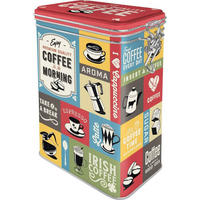 AROMADOSE Coffee & Chocolate Coffee Collage - Multicolor, Metall (11/17.5/7.5cm) - Nostalgic-Art