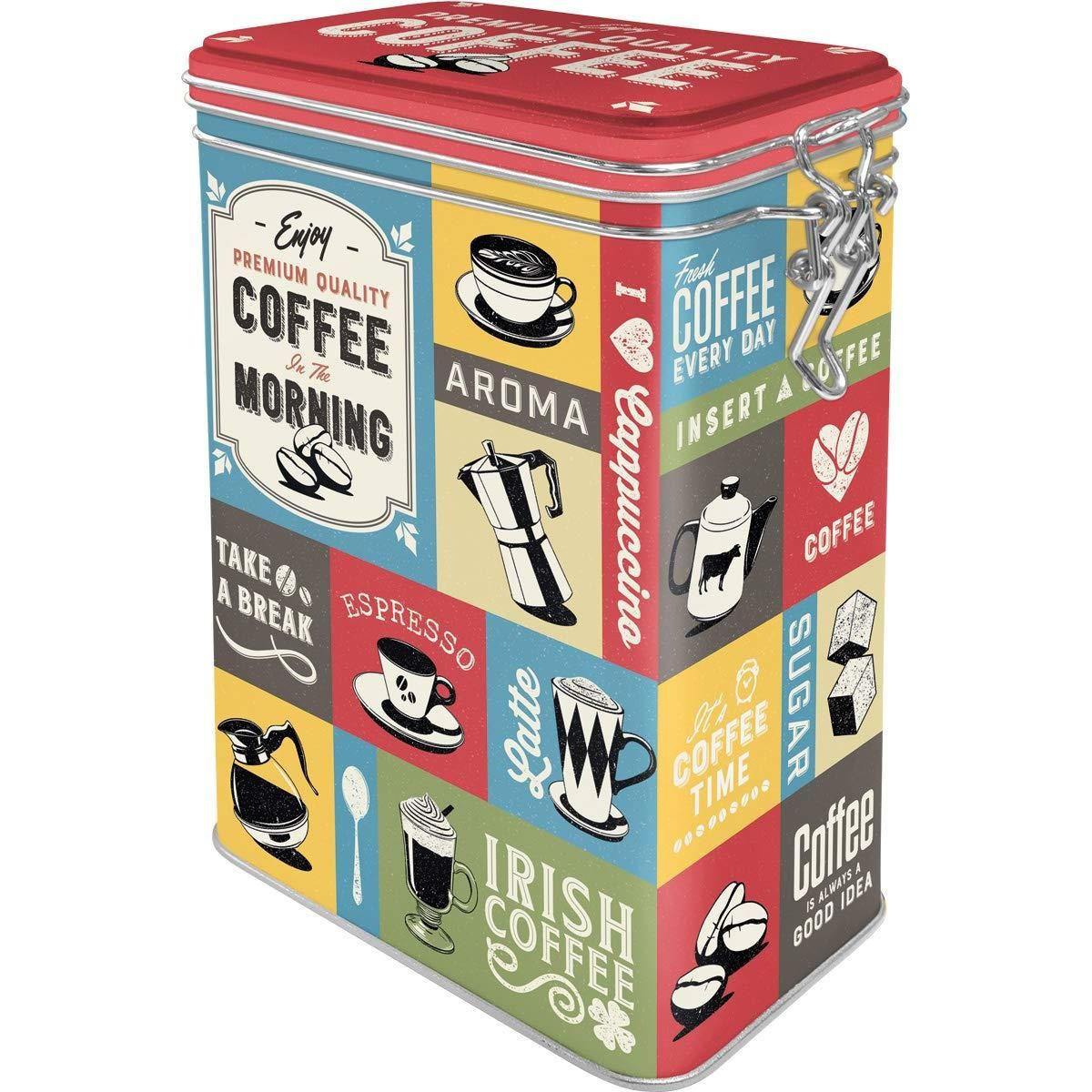 AROMADOSE Coffee & Chocolate Coffee Collage - Multicolor, Metall (11/17.5/7.5cm) - Nostalgic-Art