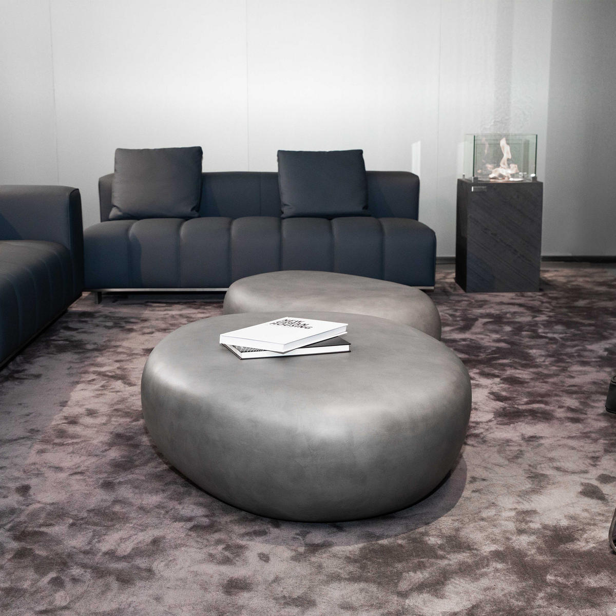 COUCHTISCH HAWAII Steinform Mittel Betonoptik 99 x 71 x 32 cm - Grau, Naturmaterialien (99/71/32cm) - Elementi