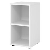 REGAL - 2 Ordnerhöhen 40/40/74,8 cm in Weiß - Weiß, Holzwerkstoff (40/74.8/40cm) - bümö