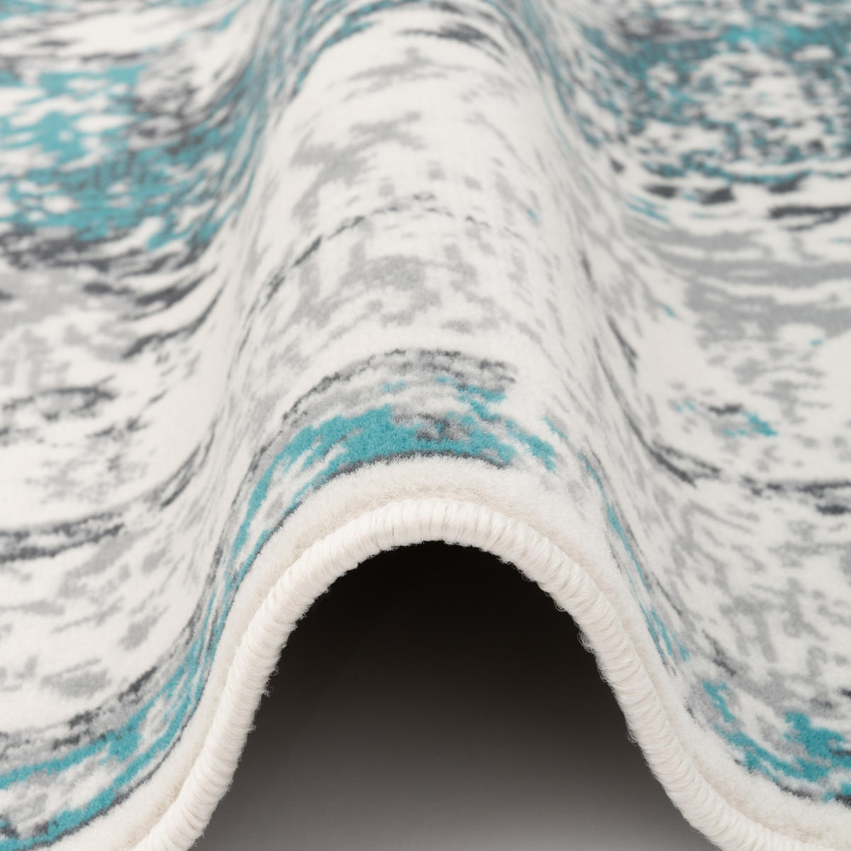 DESIGNER TEPPICH POP-VINTAGE - Blau/Creme, Textil (200/290cm) - Pergamon