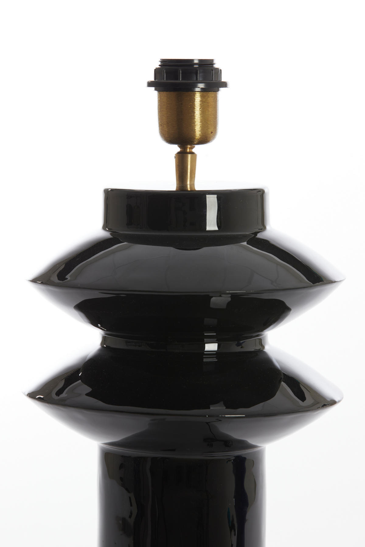 LAMPENFUSS Petch Schwarz Ø22/40 cm - Schwarz, Metall (22/22/40cm) - Light & Living