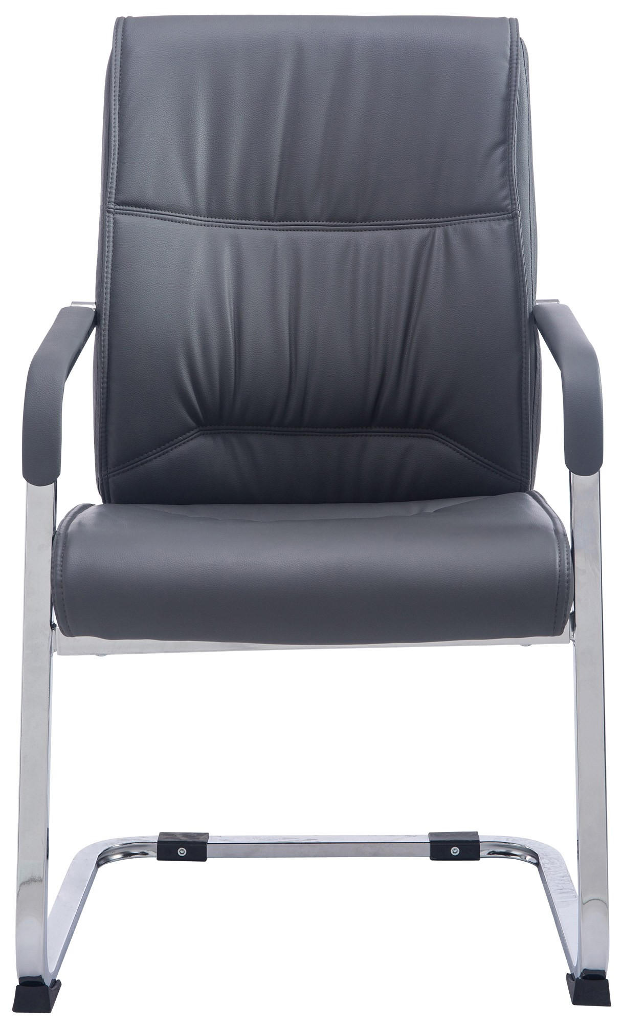 SCHWINGSTUHL Lederlook grau - Grau, Textil/Metall (58/102/65cm) - CLP