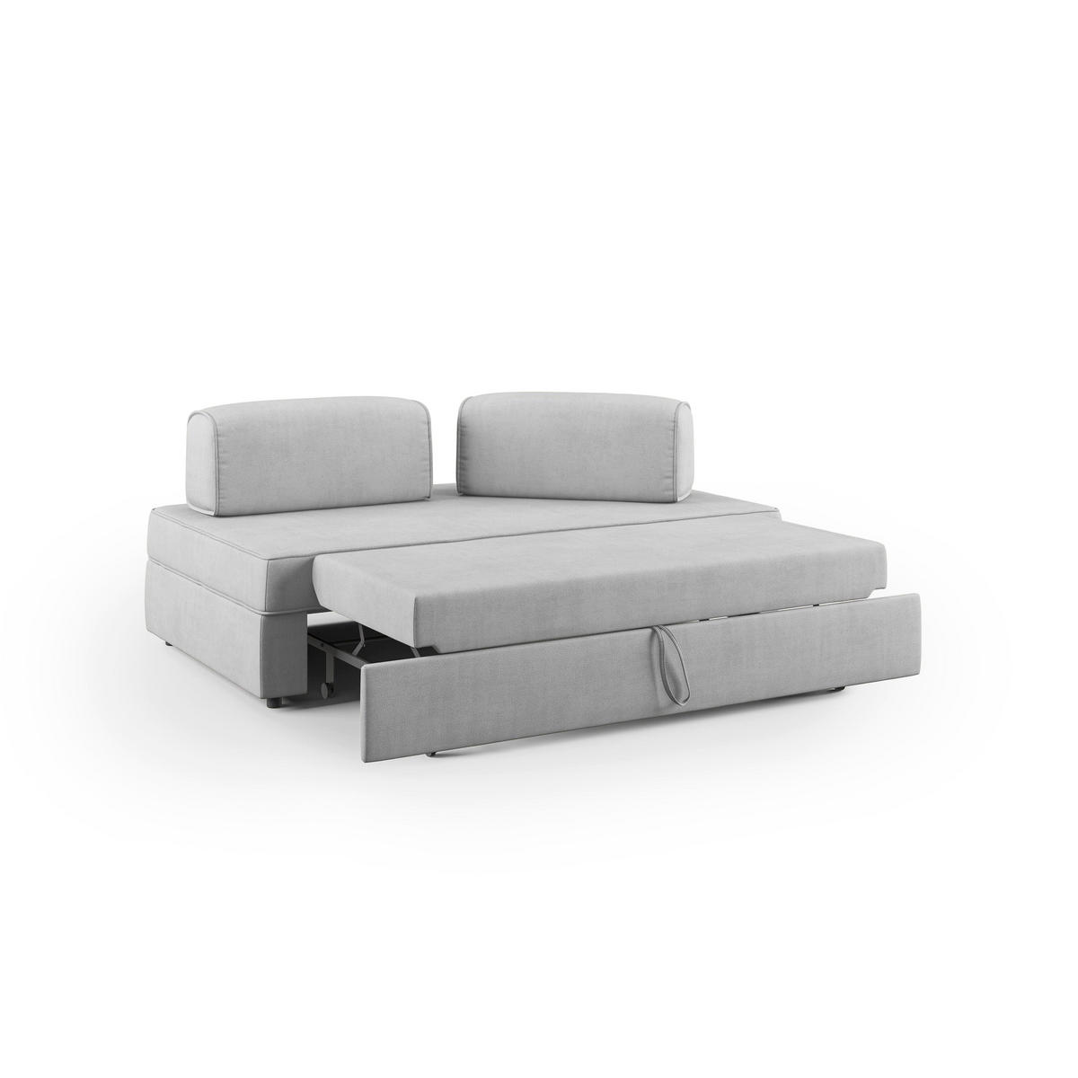 LINEARSOFA Liberty ausziehbar - Hellgrau, Textil (200/42/105cm) - Divani.store