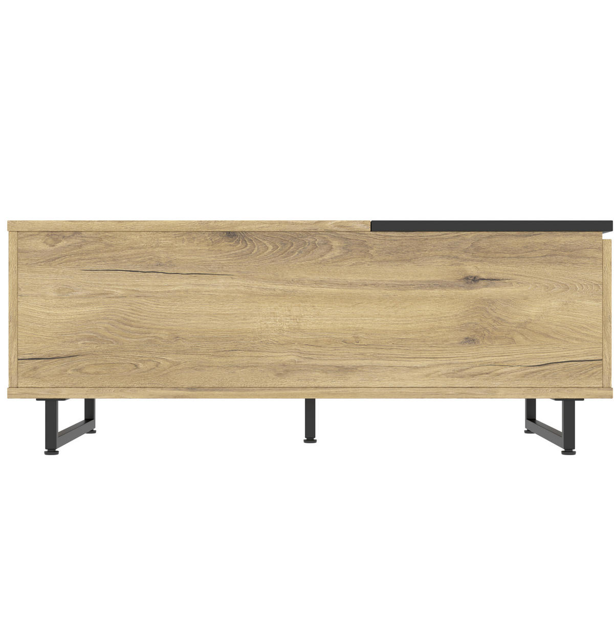 KLUB stolić 103,5/50/27,5 cm prirodni od oplemenjenog drva s podiznom pločom i LED rasvjetom - prirodne boje, drvni materijal (103.5/50/27.5cm) - OKWISH