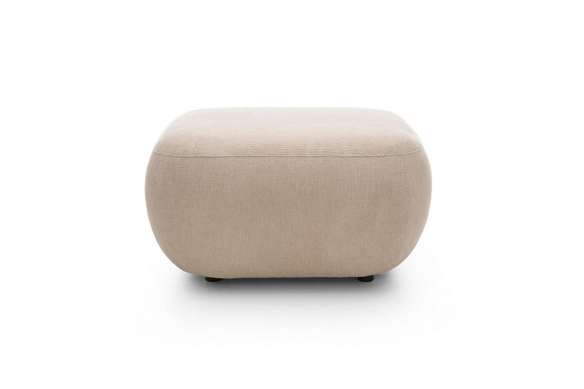 POLSTERHOCKER AMICO Modern Sitzhocker, Fußhocker Beige - Beige, Holzwerkstoff/Kunststoff (75/39/75cm) - MASSENO