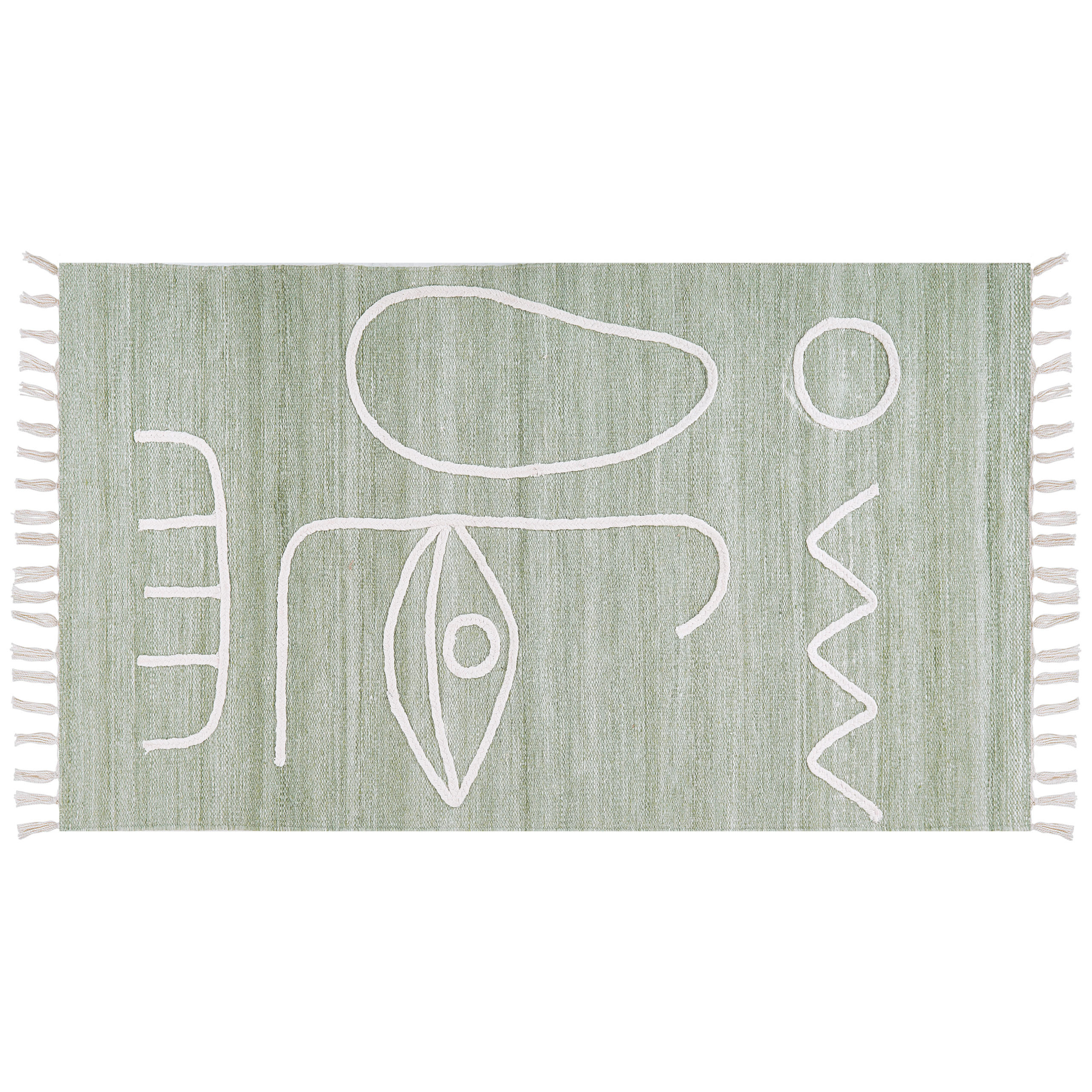 OUTDOOR-TEPPICH Yavu 150/80 cm - Grün, Kunststoff (80/150cm) - Beliani