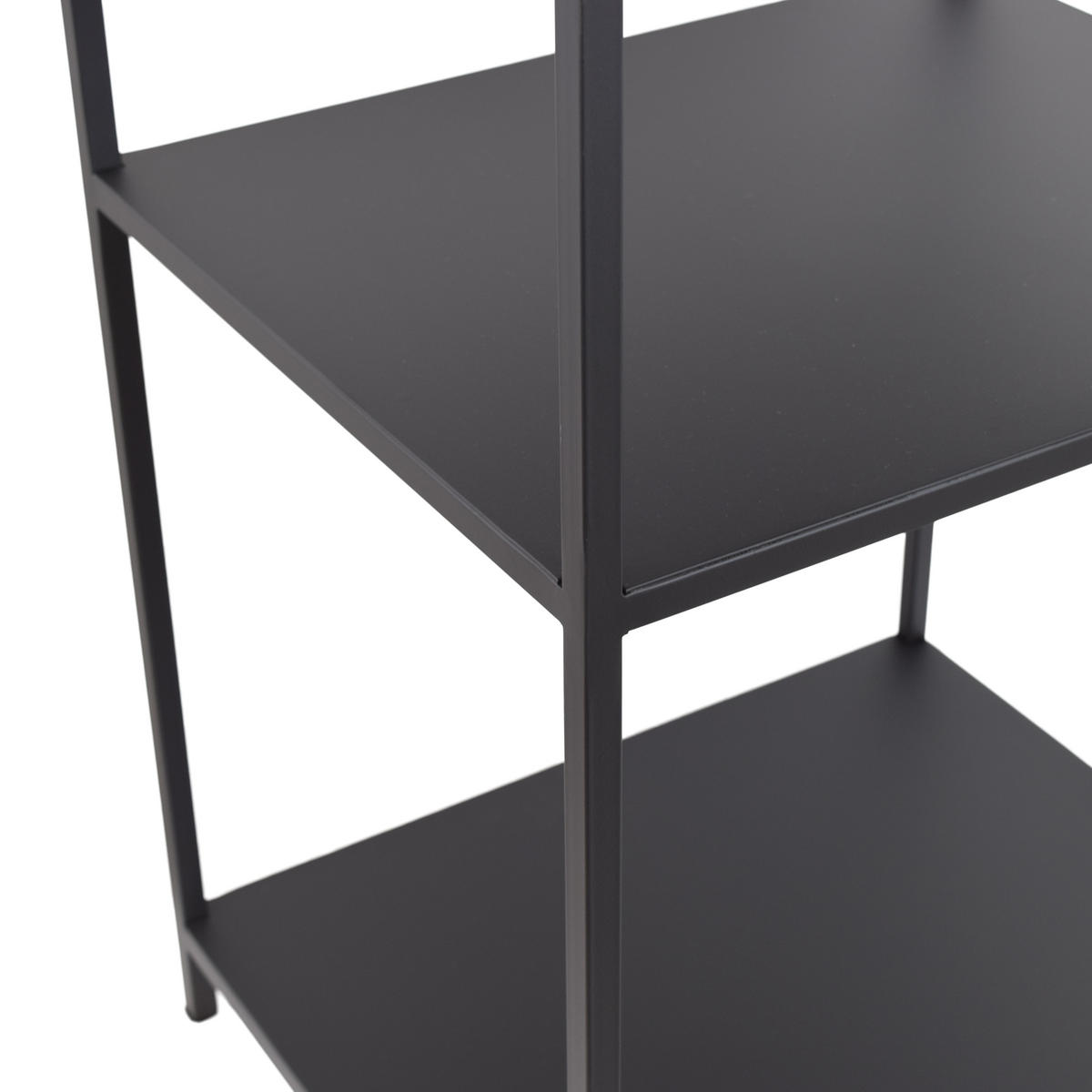 NACHTTISCH Jita Schwarz - Schwarz, Metall (42/63/35cm) - LOFT42