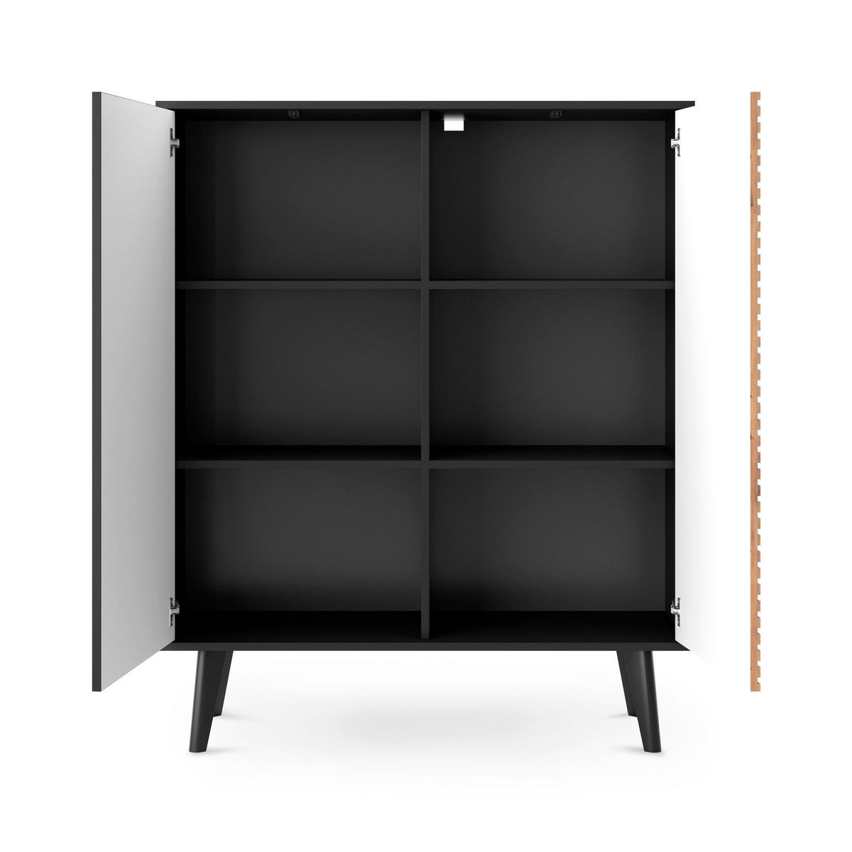 KOMMODE Las - Braun, Holzwerkstoff (104/125/39cm) - Pillovely