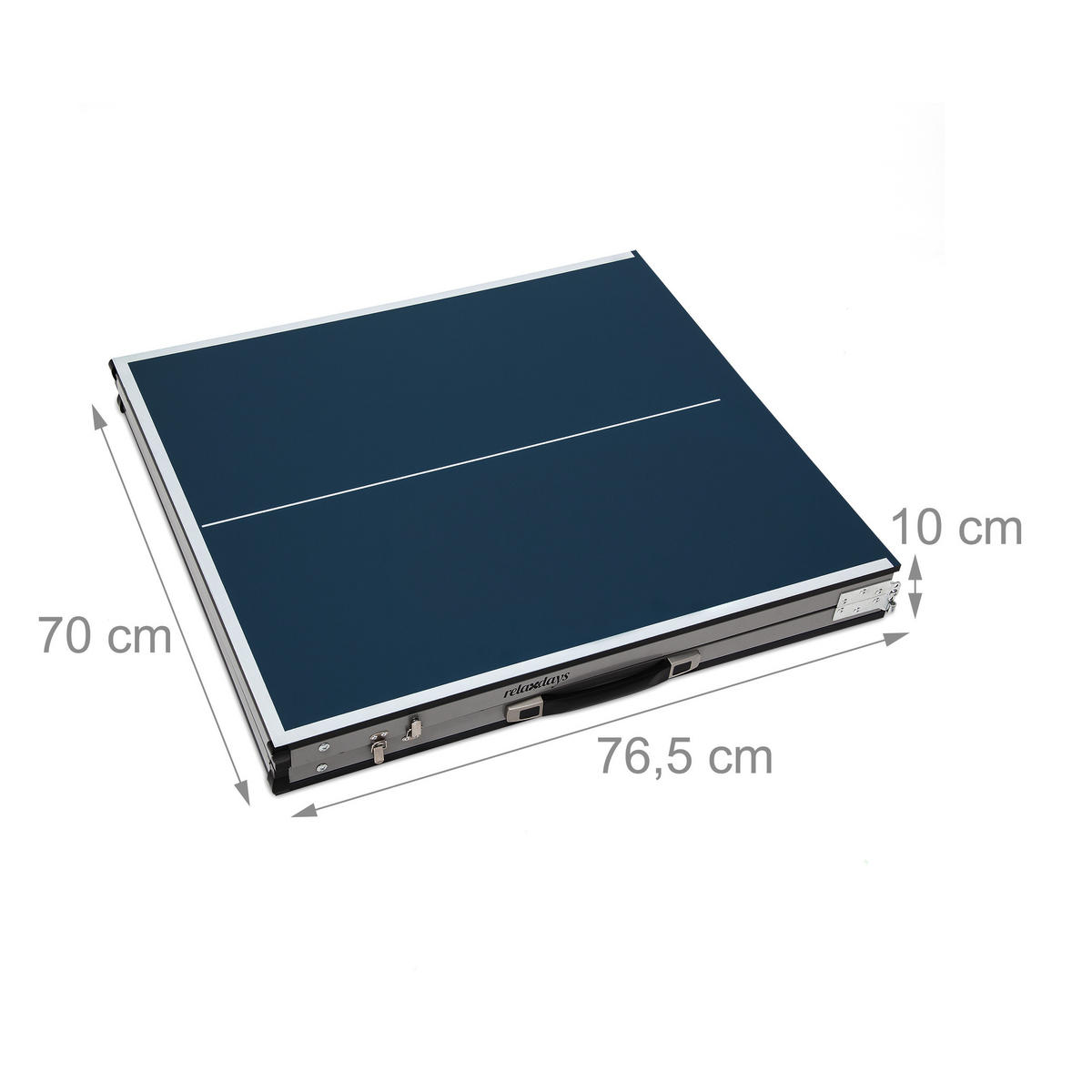 TISCHTENNISPLATTE - Multicolor, Holzwerkstoff/Metall (151/67.5cm) - Relaxdays