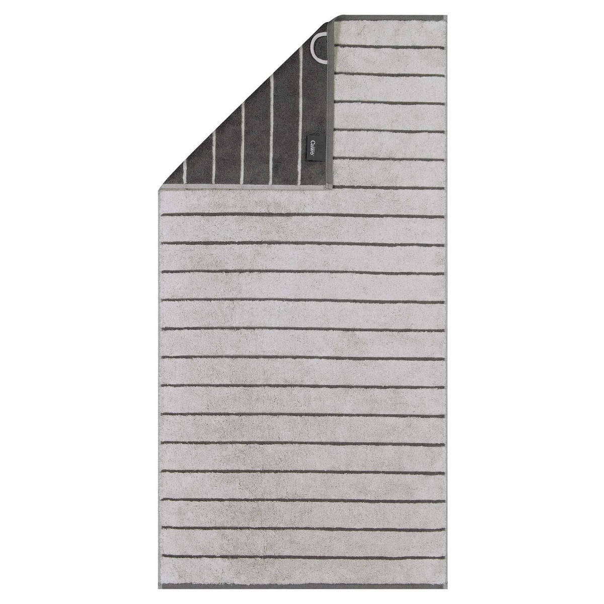 HANDTUCH Unisex Balance Grau Baumwolle 10er Pack - Grau, Textil (60/120cm) - Cawoe