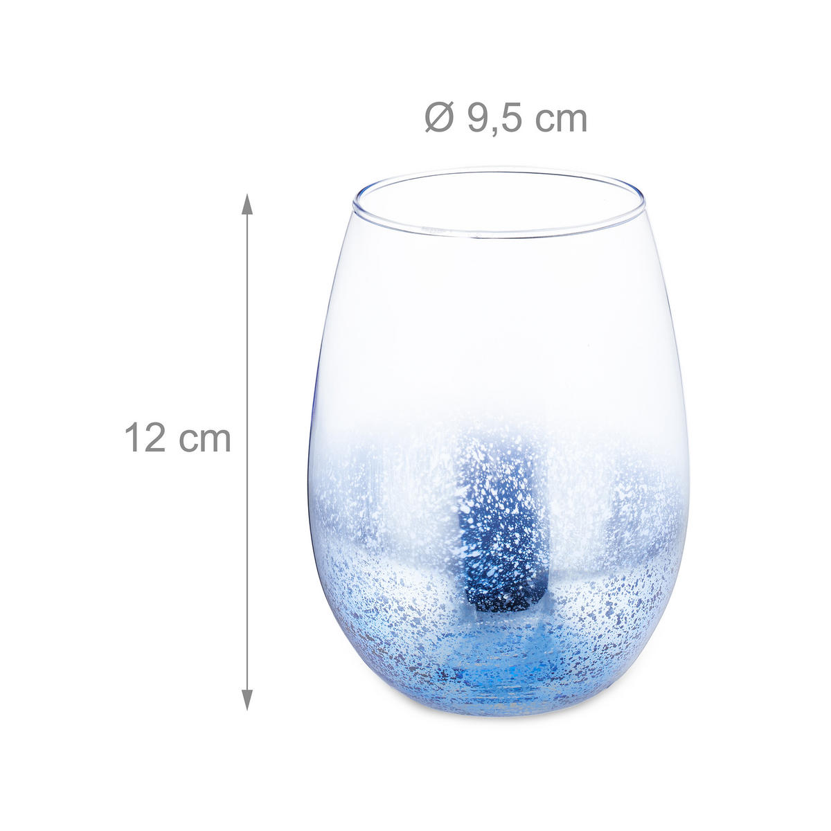 2xWEINGLÄSER - Multicolor, Glas (0.5L) - Relaxdays