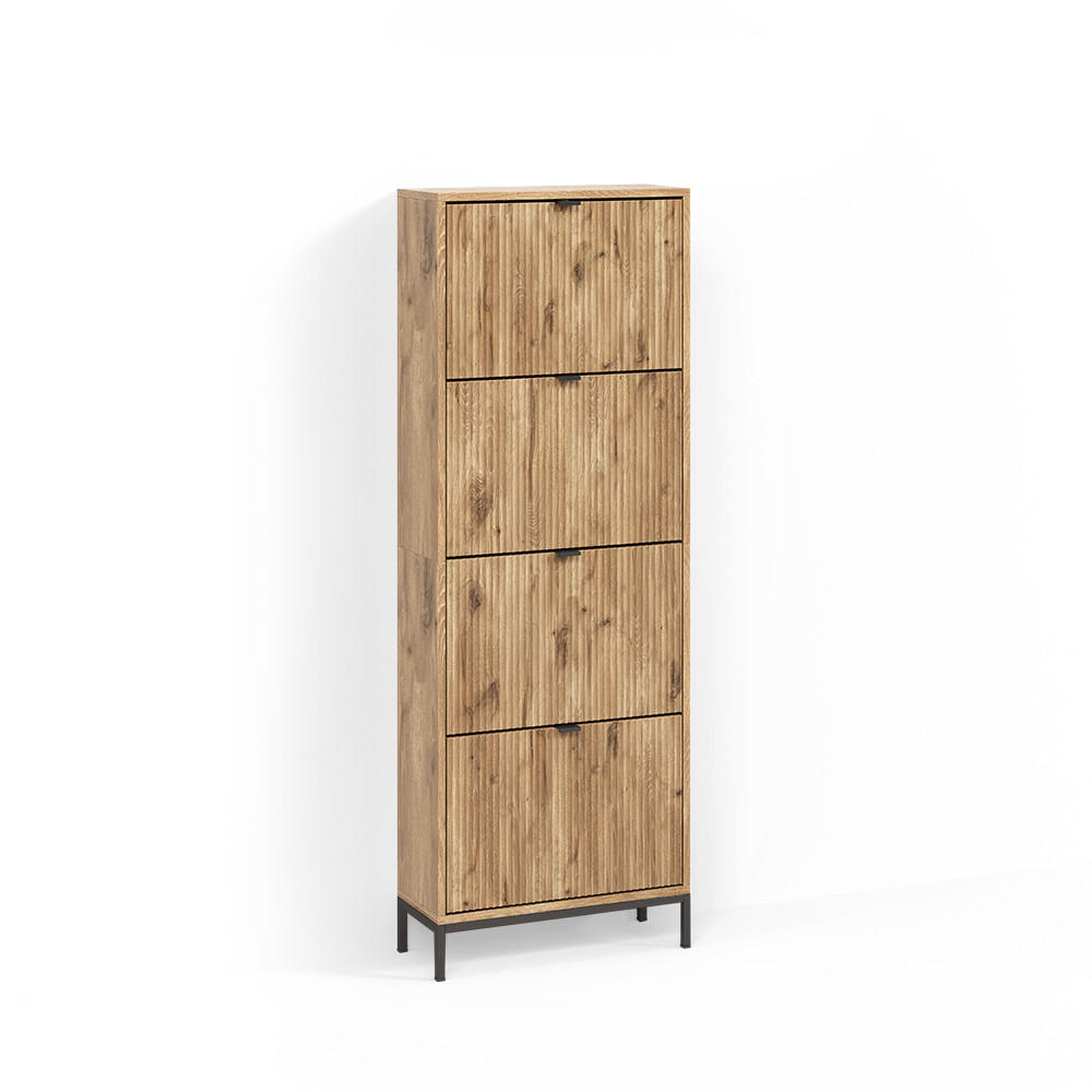 Livinity® BOTNÍK NA BOTY Aterno Dub Viking 60 x 168 cm se 4 sklopnými zásuvkami