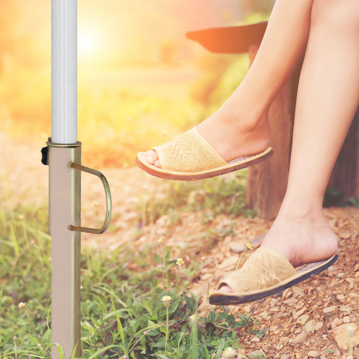 TRÁVNY bodec - hnedá, kov/plast (20/43/5cm) - Relaxdays