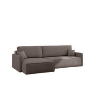 ECKSOFA Louis Scala - Taupe, Holzwerkstoff/Textil (250/142cm) - Fun Möbel