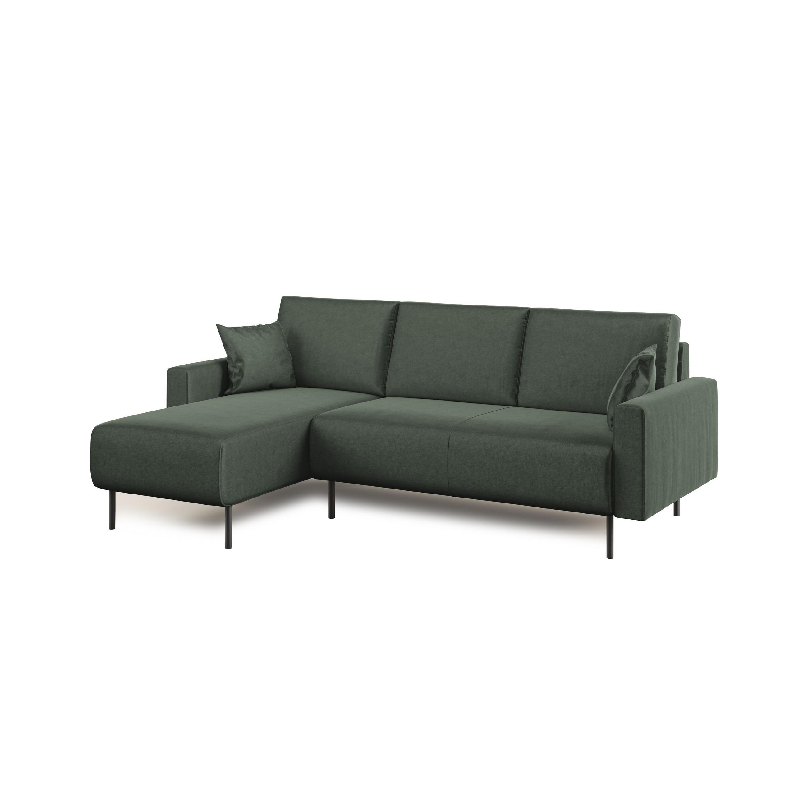 ECKSOFA Arthur - Grün, Textil (224/91cm) - Divani.store